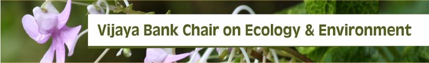 Vijaya Bank Chair on Ecology & Environment Vijaya Bank Chair on Ecology & Environment